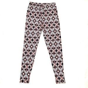 NWT New Mix Printed Red Black & White Pants Plus Size